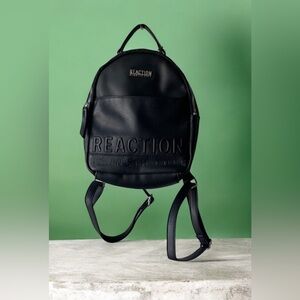 Kenneth Cole Reaction Black Leather Backpack